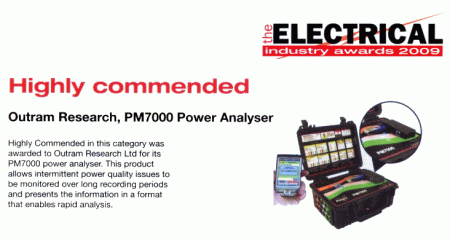 Highly Commended at the Electrical Industry Awards 2009