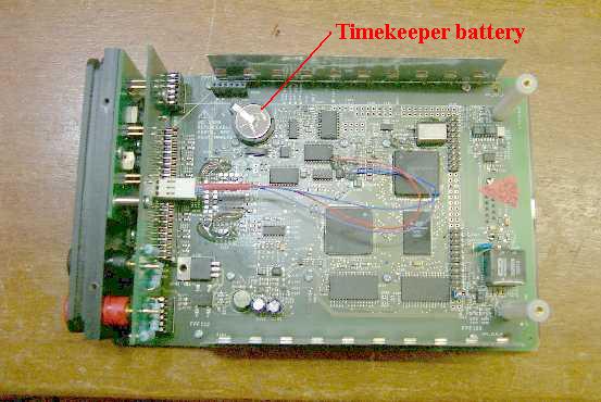 location of the timekeeper battery