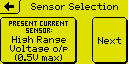 sensor selection