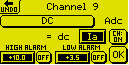 setup DC function for current A