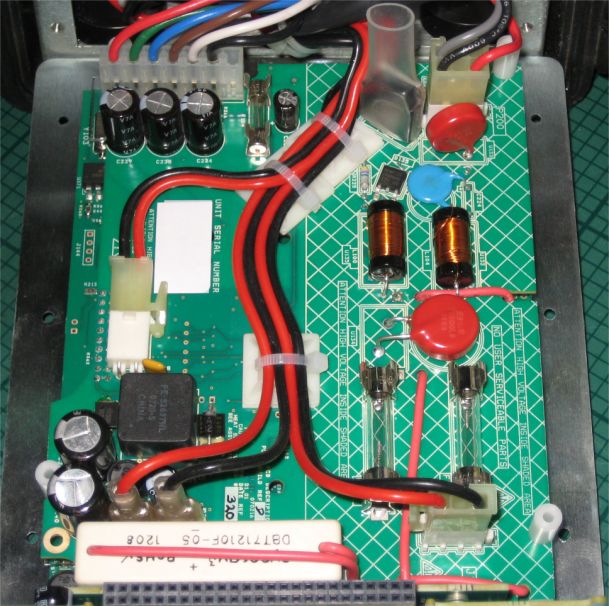 routing of the cables on the electronics module