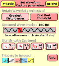 PM7000 Set Waveform Capture parameters after adjustments